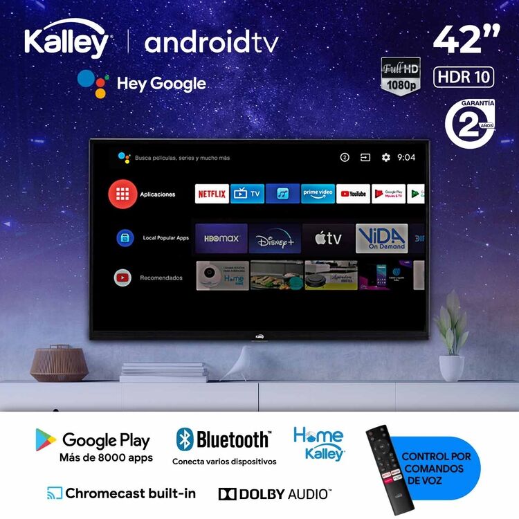 Televisor Kalley 42 Pulgadas FULL HD LED SMART TV K-ATV42FHDE - Compucentro